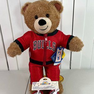 Build a Bear Basketball Plush w/ NEW Chicago Bulls Warm Up Uniform Shoes